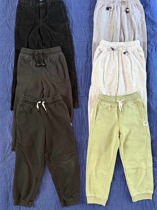 Other - Kids Fleece Jogger Pants - Black, Gray, Light Green